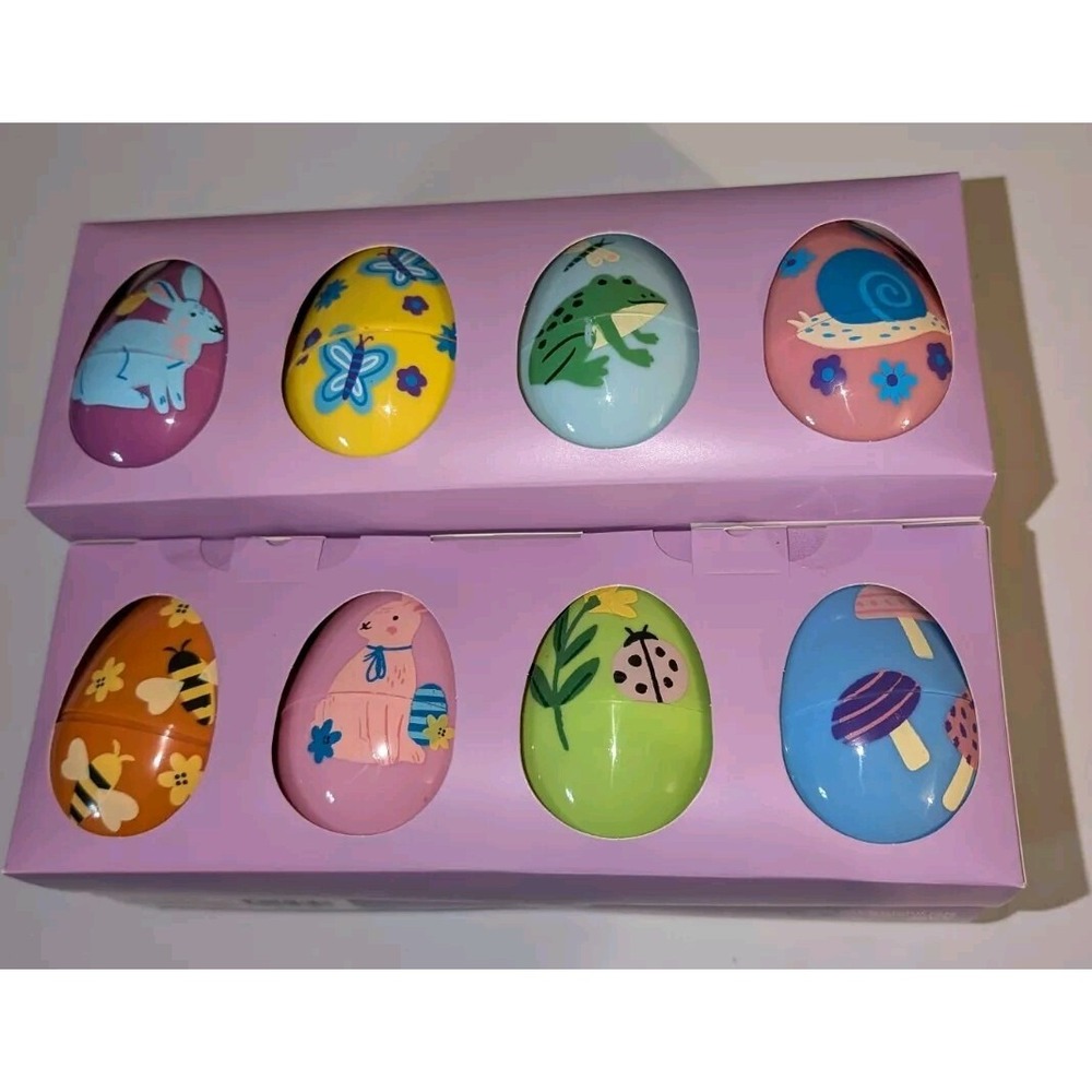 2pk - 8ct (16 tl) Spritz animal plastic Fillable Easter eggs party favors